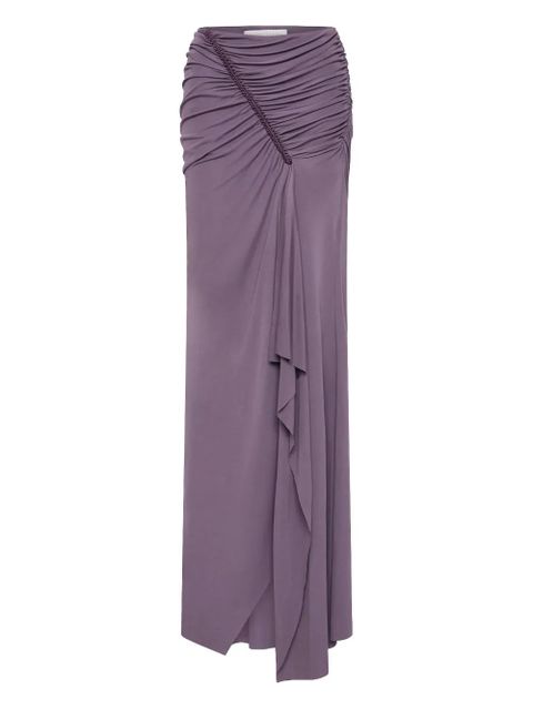 Christopher Esber Shibari jersey maxi skirt - Purple - zdjęcie produktu nr 1