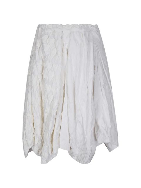Comme Des Garçons heart-motif midi skirt - White - zdjęcie produktu nr 2