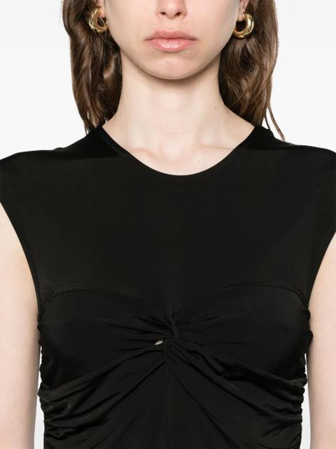 SANDRO knot-detail vest - Black