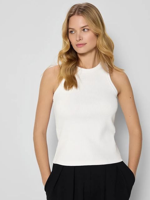 Bizuu top bawełniany ALEXIN kolor beżowy ALEXIN KREMOWY - zdjęcie produktu nr 1