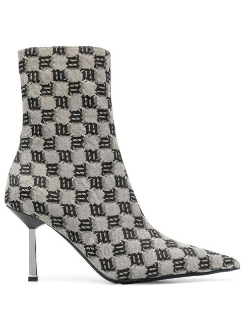 MISBHV Sasha heeled ankle boots - Neutrals - zdjęcie produktu nr 1