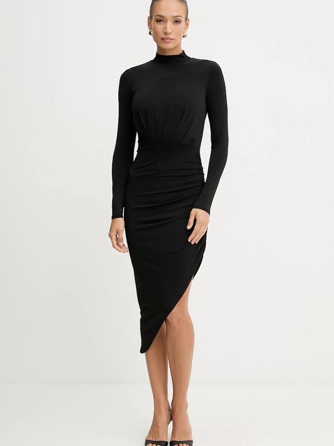 Silvian Heach sukienka KIRUNDO kolor czarny maxi dopasowana GPA25357VE - zdjęcie produktu nr 1