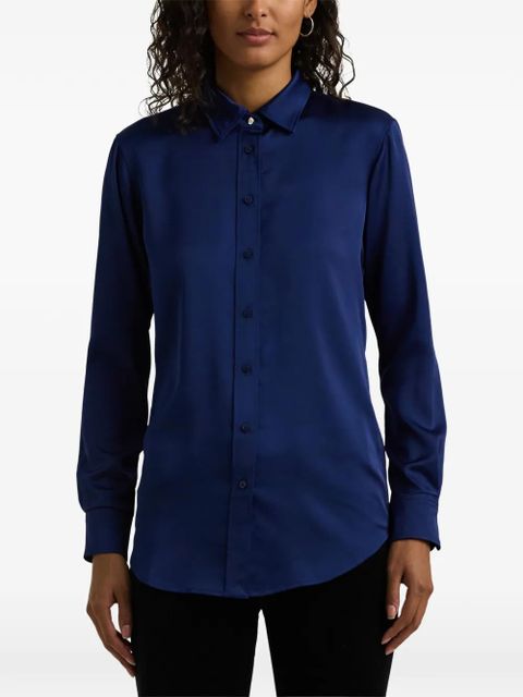 Lauren Ralph Lauren buttoned long-sleeve shirt - Blue