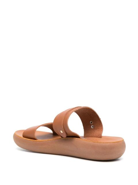 Ancient Greek Sandals leather slip-on sandals - Brown