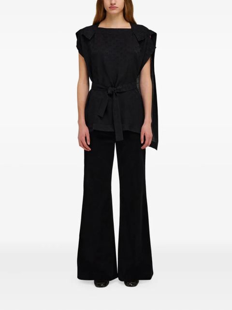 Ferragamo Ferragamo monogram blouse - Black - zdjęcie produktu nr 2