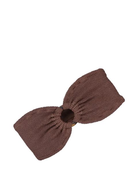 MC2 Saint Barth Yulia ring-detail bikini top - Brown