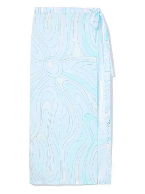 PUCCI Marmo-print cover-up - Blue