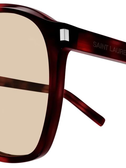 Saint Laurent Eyewear Dune pilot sunglasses - Brown