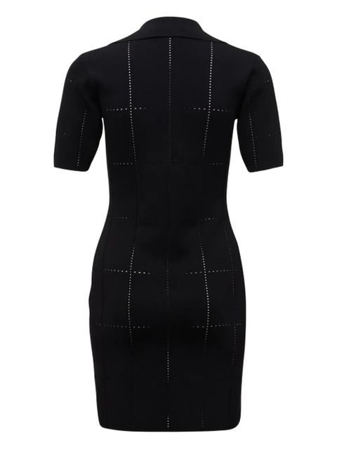 Max Mara perforated mini dress - Black