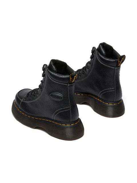 Dr. Martens botki skórzane Buzz 8i damskie kolor czarny na platformie DM42032001