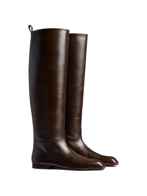 KHAITE Colt pull-tab boots - Brown - zdjęcie produktu nr 2