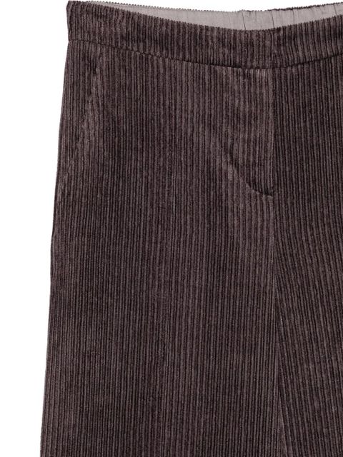 Alysi corduroy-texture trousers - Purple