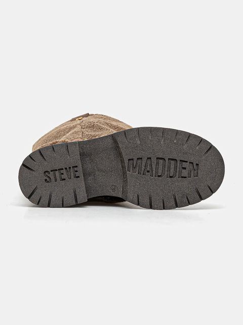 Steve Madden kozaki Godiva damskie kolor beżowy na płaskim obcasie 11003413