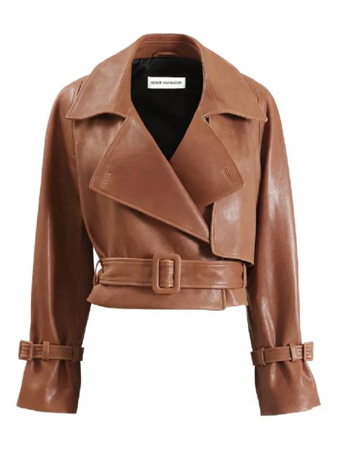 Nour Hammour Hatti belted jacket - Brown - zdjęcie produktu nr 1