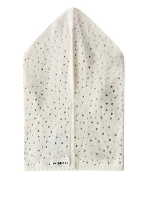 PINKO crystal-embellished balaclava - White - zdjęcie produktu nr 2