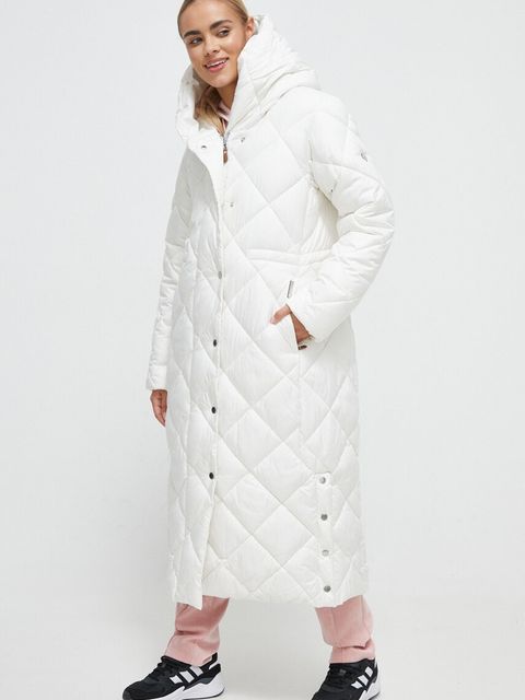 Didriksons kurtka damska kolor biały zimowa - zdjęcie produktu nr 1