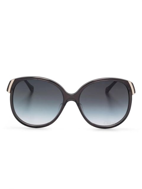 Chloé Eyewear oversize-frame sunglasses - Grey - zdjęcie produktu nr 1