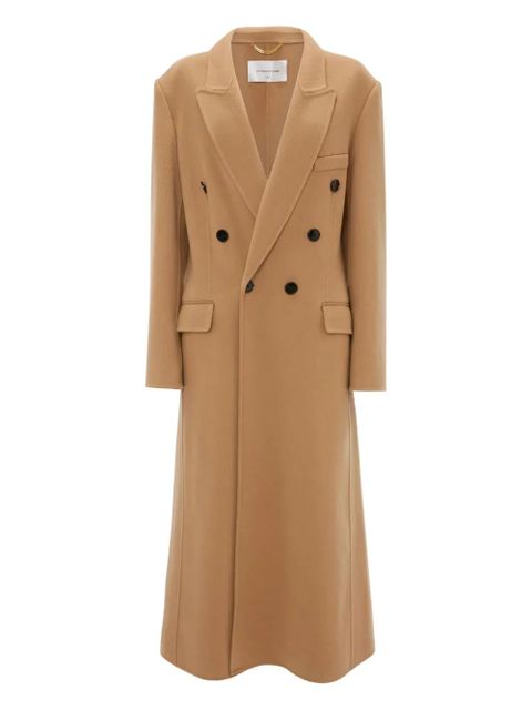Victoria Beckham double-breasted wool coat - Brown - zdjęcie produktu nr 1