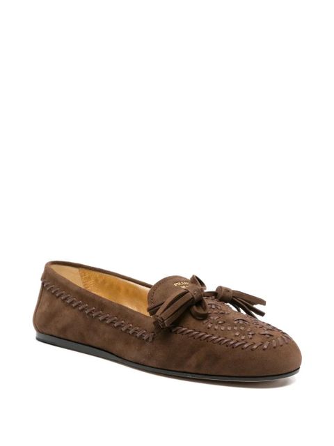 Prada tassel-detail loafers - Brown - zdjęcie produktu nr 2