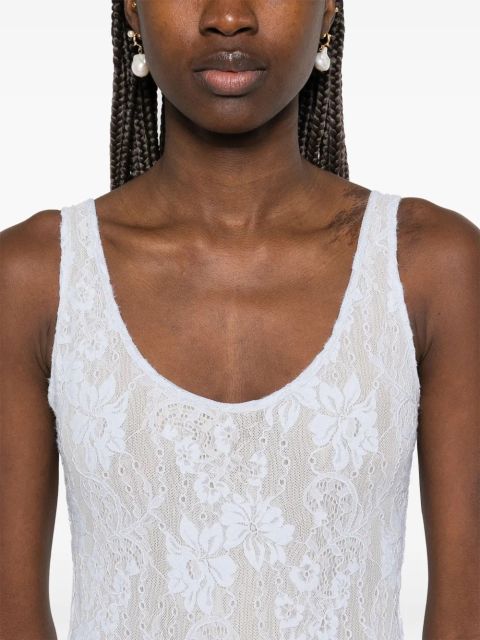 ZIMMERMANN lace scoop bodysuit - Blue