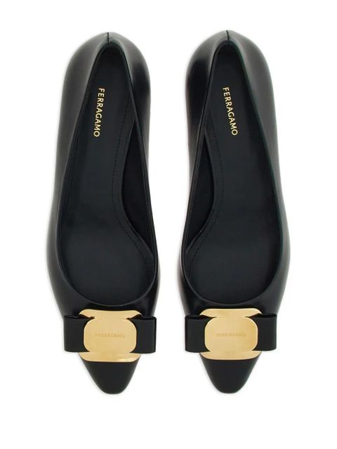 Ferragamo New Vara 40mm leather pumps - Black