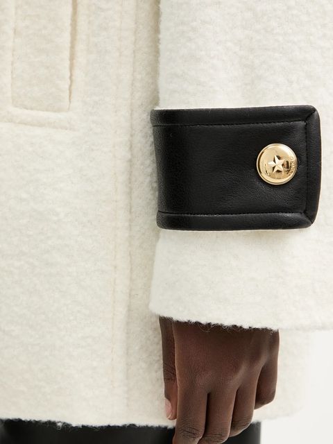 Pinko płaszcz z domieszką wełny kolor beżowy 105559 A2SH