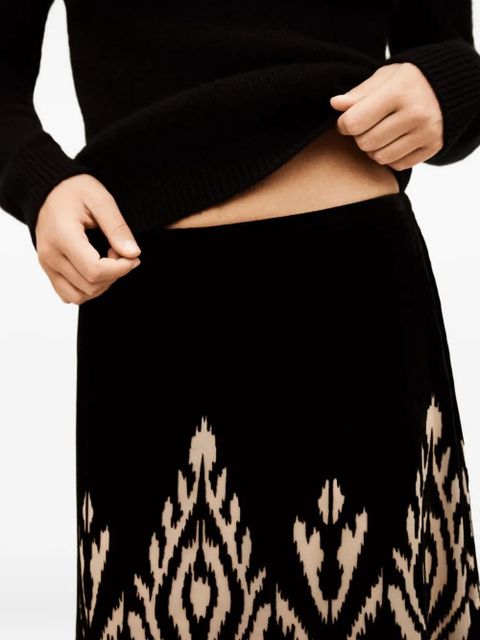 Ba&Sh Alpha patterned skirt - Black