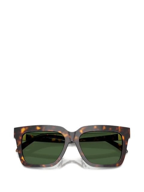 Versace Eyewear square-frame logo sunglasses - Brown