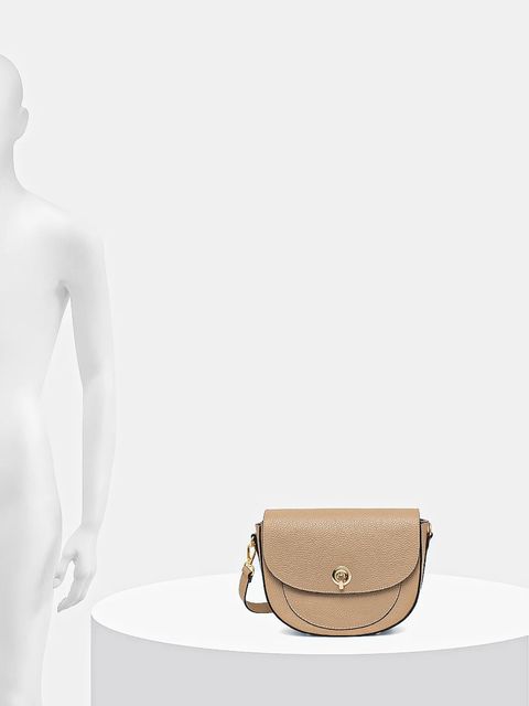 Answear.LAB torebka skórzana kolor brązowy