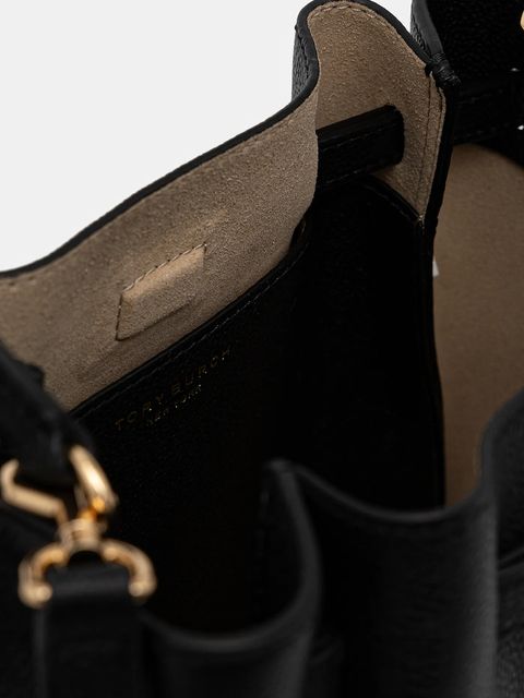 Tory Burch torebka skórzana Romy kolor czarny 166982-001