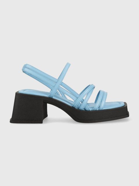 Vagabond sandały skórzane HENNIE kolor niebieski 5337.101.63 - zdjęcie produktu nr 1