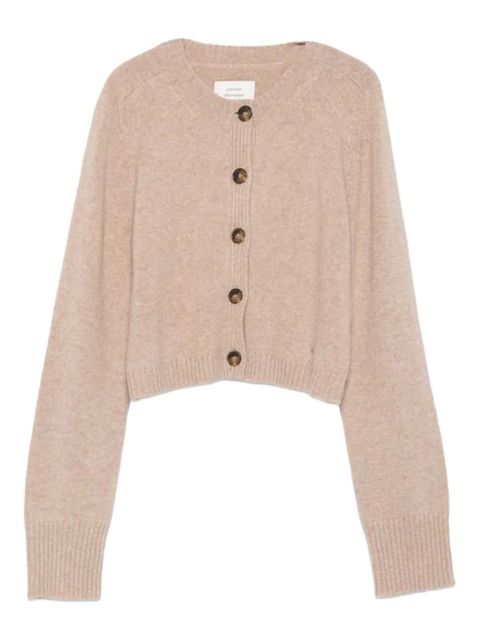 LouLou de Saison Zephir LDS cashmere cardigan - Neutrals - zdjęcie produktu nr 1