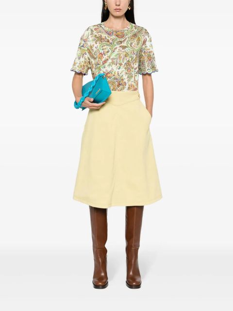 ETRO paisley-print cotton T-shirt - Green - zdjęcie produktu nr 2