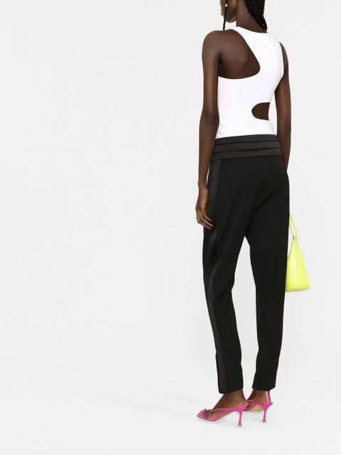 Balmain tapered wool trousers - Black