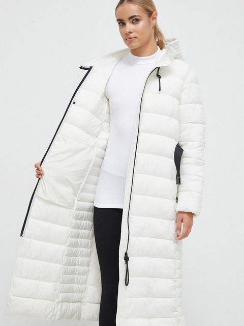 Didriksons kurtka damska kolor biały zimowa