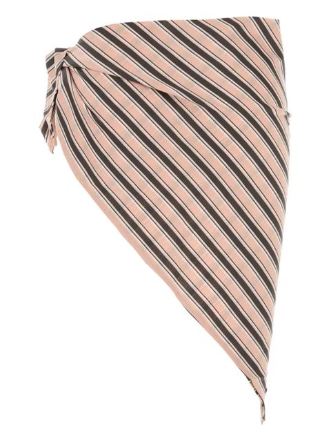 Prada asymmetric striped sarong - Neutrals - zdjęcie produktu nr 2