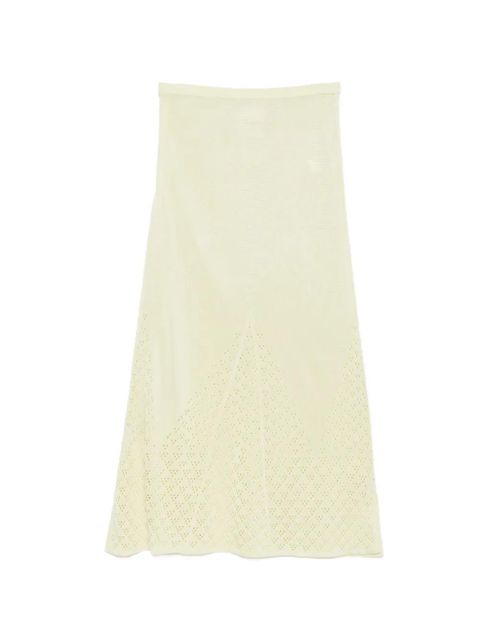 Paris Georgia Amelia openwork midi skirt - Yellow - zdjęcie produktu nr 1