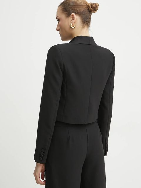 ERMANNO Firenze marynarka kolor czarny jednorzędowa gładka 56TI007E22