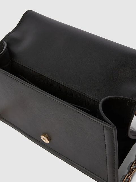 Karl Lagerfeld torebka skórzana K/NOVA kolor czarny A4W30278