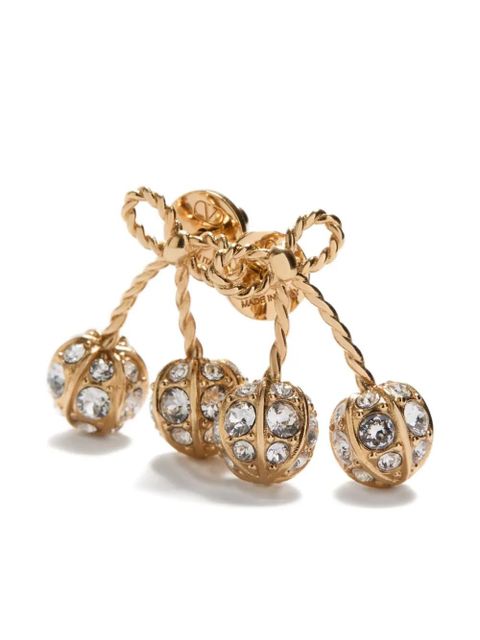 Valentino Garavani Cherryfic crystal-embellished earrings - Gold