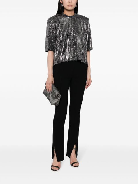 MARANT ÉTOILE Delfi rhinestone blouse - Silver - zdjęcie produktu nr 2