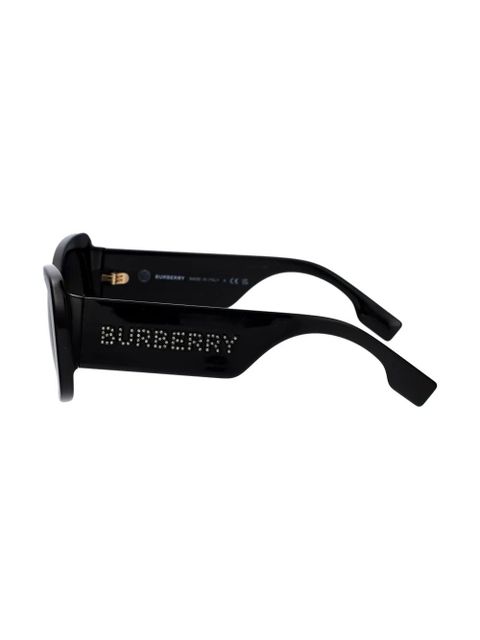 Burberry Eyewear logo oversized sunglasses - Black