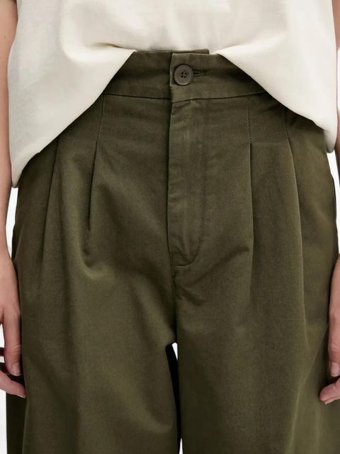 Carhartt WIP pleated straight-leg trousers - Green