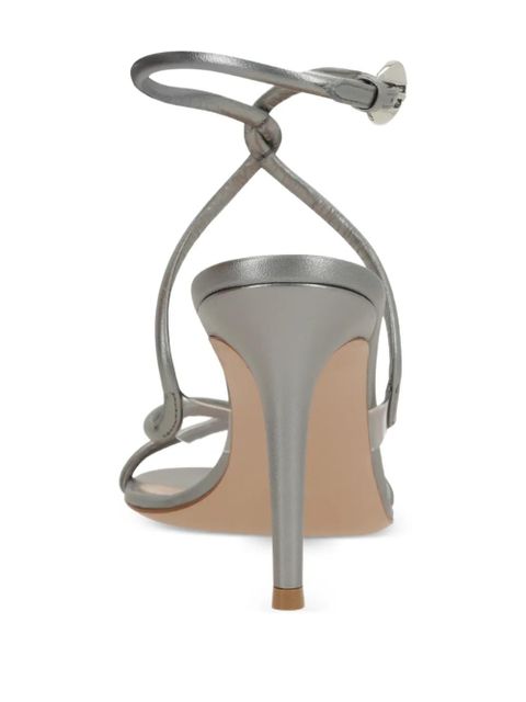 Gianvito Rossi knotted-buckle heeled sandals - Silver