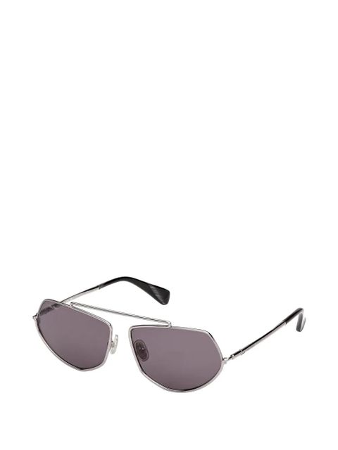 Max Mara Eyewear brow-bar geometric-shape sunglasses - Silver - zdjęcie produktu nr 2