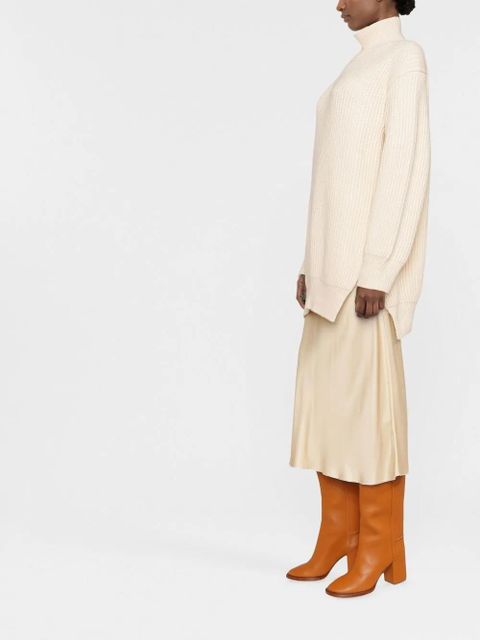 Jil Sander roll-neck ribbed-knit jumper - Neutrals - zdjęcie produktu nr 2