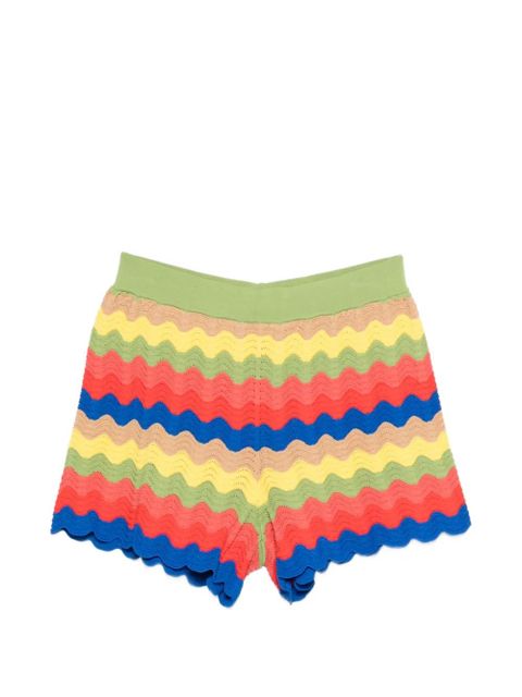 Simon Miller wave scalloped shorts - Green - zdjęcie produktu nr 1