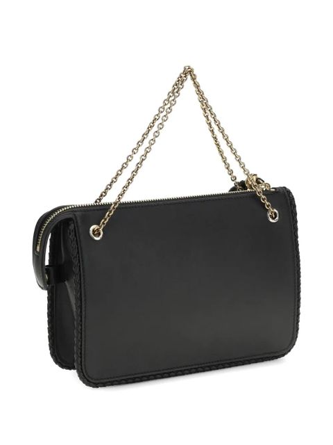ETRO braided-trim leather crossbody bag - Black - zdjęcie produktu nr 2