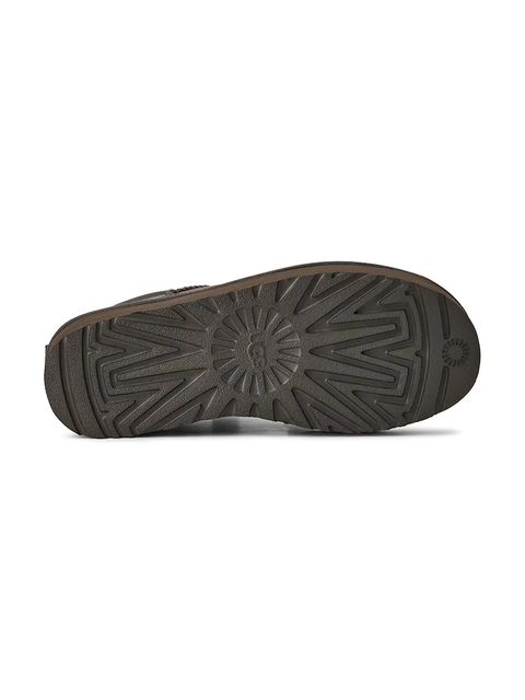 UGG śniegowce zamszowe Classic Ultra Mini Platform kolor szary 1135092.CHRC