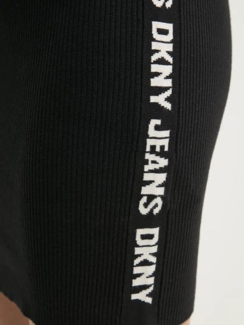 Dkny sukienka kolor czarny mini dopasowana DJ5R0656